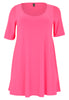 Tunic wide bottom deep neck DOLCE - pink - #4