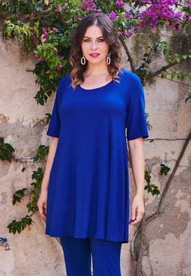 Tunic wide bottom DOLCE - indigo - #5