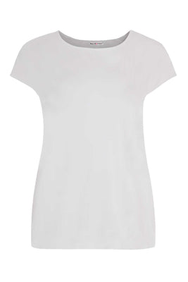 T-shirt cap sleeves COTTON - white  - #4