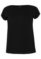 T-shirt cap sleeves COTTON - black  - #4