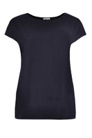 T-shirt cap sleeves COTTON - blue - #4