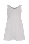 Singlet wide bottom COTTON - white - #4