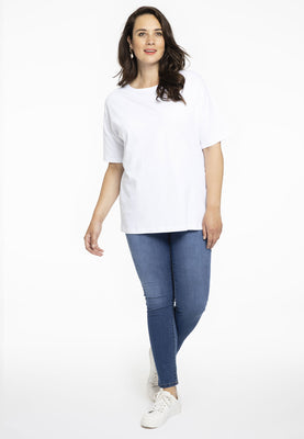 T-shirt wide COTTON - white  - #2