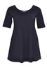 Tunic wide bottom COTTON - blue - #4