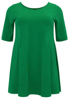 Tunic wide bottom COTTON - green  - #3