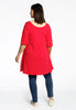 Tunic wide bottom COTTON - red  - #3