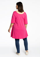 Tunic wide bottom COTTON - pink - #3