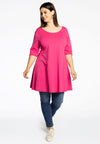 Tunic wide bottom COTTON - pink