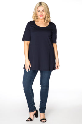 Tunic flare COTTON - blue - #2