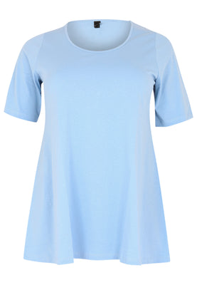 Tunic flare COTTON - light blue - #4