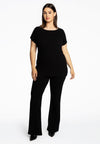 T-Shirt wide DIAGONAL - black