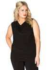 Top waterfall neck DOLCE - black 