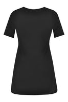 T-shirt long VISCOSE - black  - #5