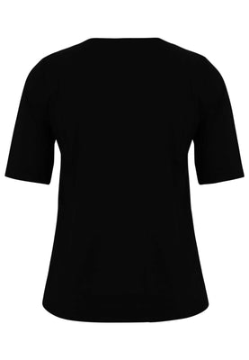 T-shirt A-line VISCOSE - black  - #5