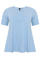 Tunic flare fit COTTON - light blue - #4