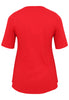 Tunic flare fit COTTON - red  - #5