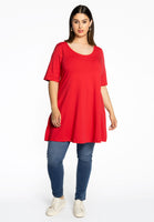 Tunic wide bottom COTTON - red - #2