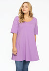 Tunic wide bottom COTTON - light purple