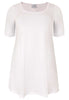 Tunic wide bottom COTTON - white  - #4