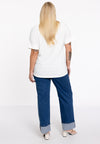 T-shirt v-neck dolce - White