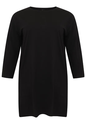 Tunic wide COTTON - black  - #4