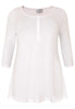 Tunic flare fit buttons COTTON - white  - #2