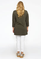 Tunic flare fit buttons COTTON - green - #3