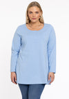 Tunic  flare buttons COTTON - light blue