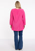 Tunic wide bottom V-neck Dolce - pink - #3