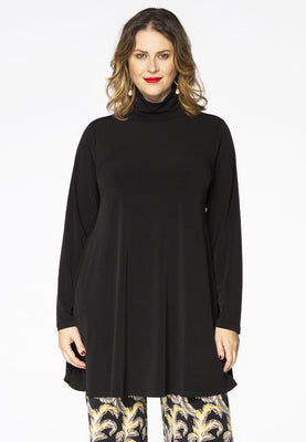 Tunic with col wide bottom - black  - #1