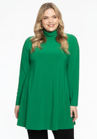 Tunic with col wide bottom - green  - #1