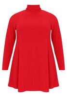 Tunic with col wide bottom - red  - #4