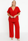 Wide leg trousers DOLCE - red 