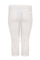 Cropped capri jeans white - white  - #3