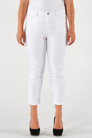 Cropped capri jeans white - white  - #1