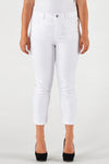 Cropped capri jeans white - white