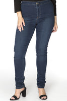 Skinny jeans without pockets - dark indigo - #1