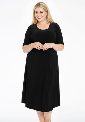 Maxi dress wide DOLCE - black  - #1