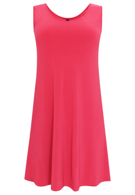 Dress sleeveless wide DOLCE - pink - #3