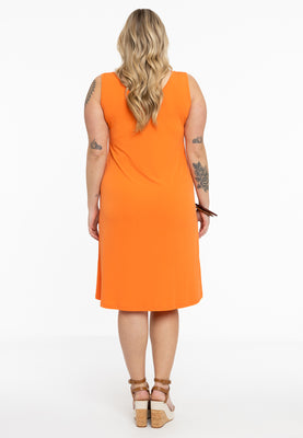 Dress sleeveless wide DOLCE - orange  - #3