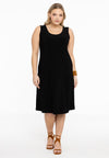 Dress sleeveless wide DOLCE - black