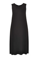 Maxi dress v-neck VISCOSE - black - #4