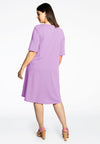 Dress A-line COTTON - light purple