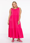 Dress puckering COTTON - pink