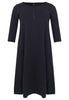 Long A-line dress COTTON - blue - #4