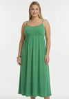 Dress spaghetti elastic waist dolce - Vert