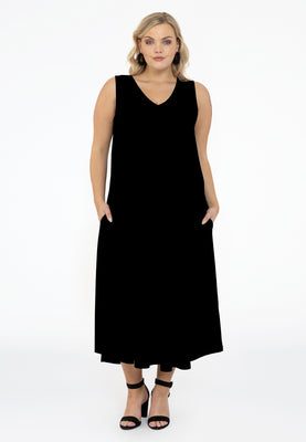 Dress sleeveless A-line DOLCE - black  - #2