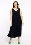 Dress sleeveless A-line DOLCE - blue