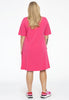 Dress A-line buttons COTTON - pink - #3