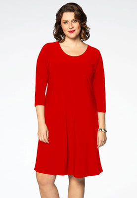 Dress A-line DOLCE - red  - #1